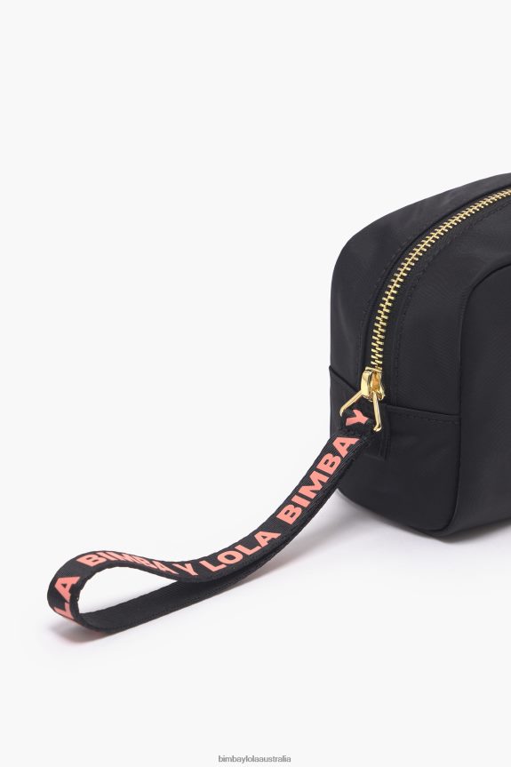 Accessories 4062VZ1104 Black Bimba Y Lola Nylon Rectangular Make-Up Case