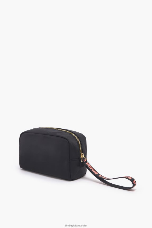 Accessories 4062VZ1104 Black Bimba Y Lola Nylon Rectangular Make-Up Case