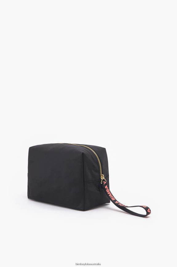 Accessories 4062VZ1105 Black Bimba Y Lola Nylon Rectangular Make-Up Case