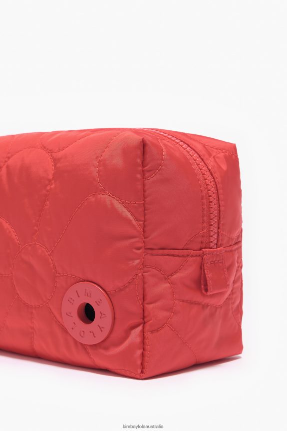 Accessories 4062VZ1108 Red Bimba Y Lola Nylon Rectangular Make-Up Case