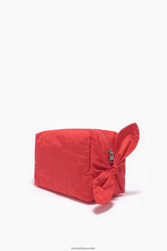 Accessories 4062VZ1108 Red Bimba Y Lola Nylon Rectangular Make-Up Case