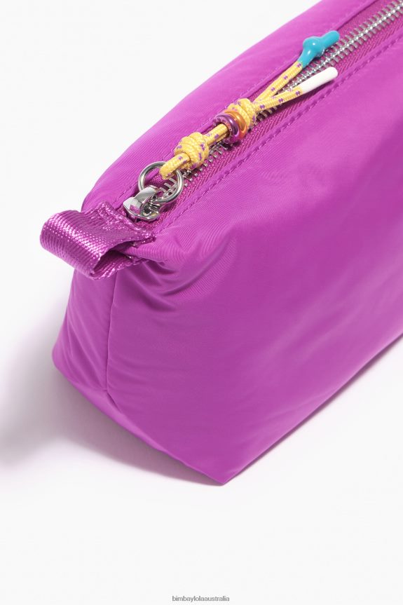 Accessories 4062VZ1111 Pink Bimba Y Lola Nylon Trapezium Make-Up Case
