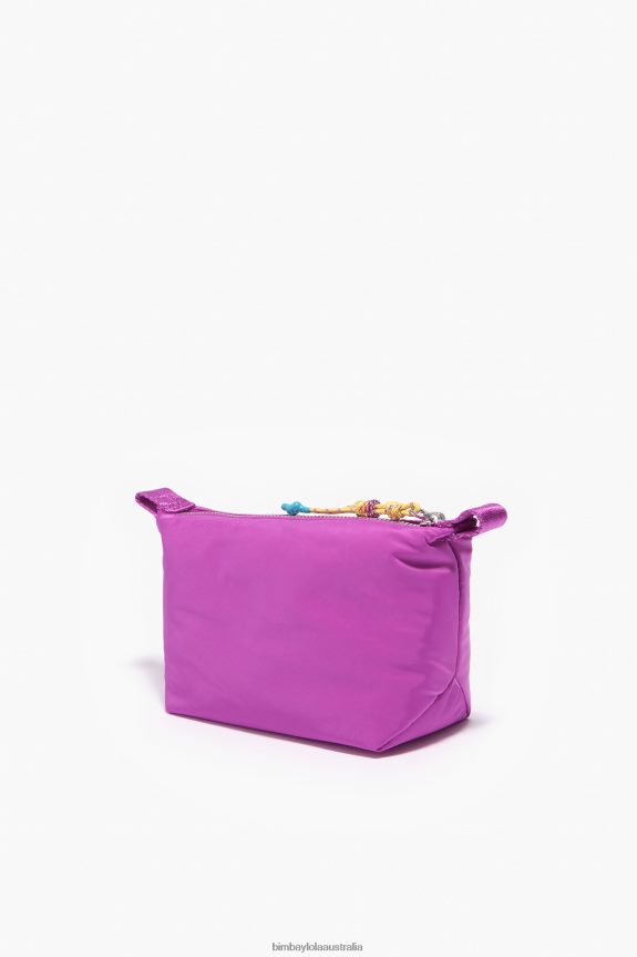 Accessories 4062VZ1111 Pink Bimba Y Lola Nylon Trapezium Make-Up Case