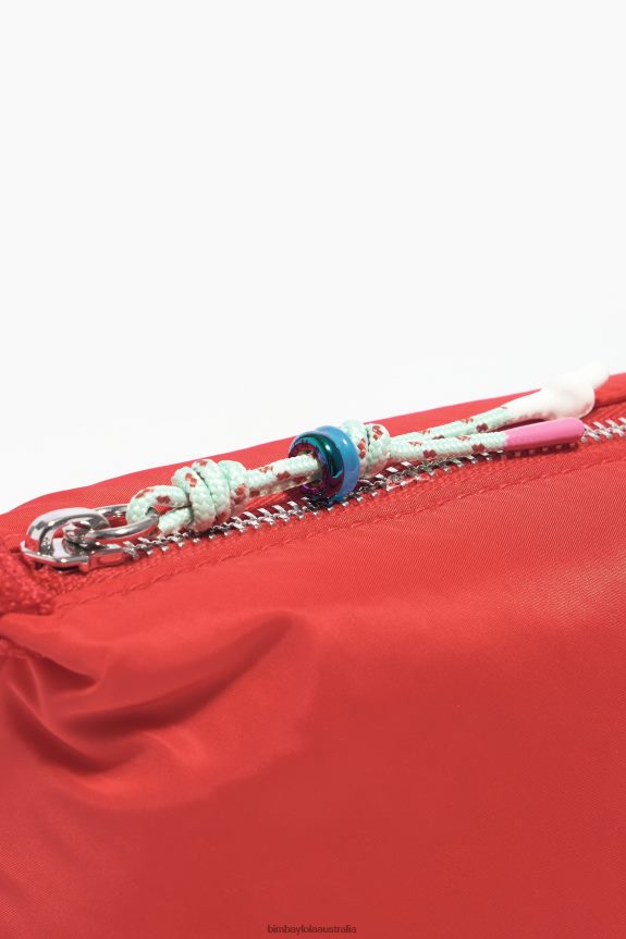 Accessories 4062VZ1112 Red Bimba Y Lola Nylon Trapezium Make-Up Case