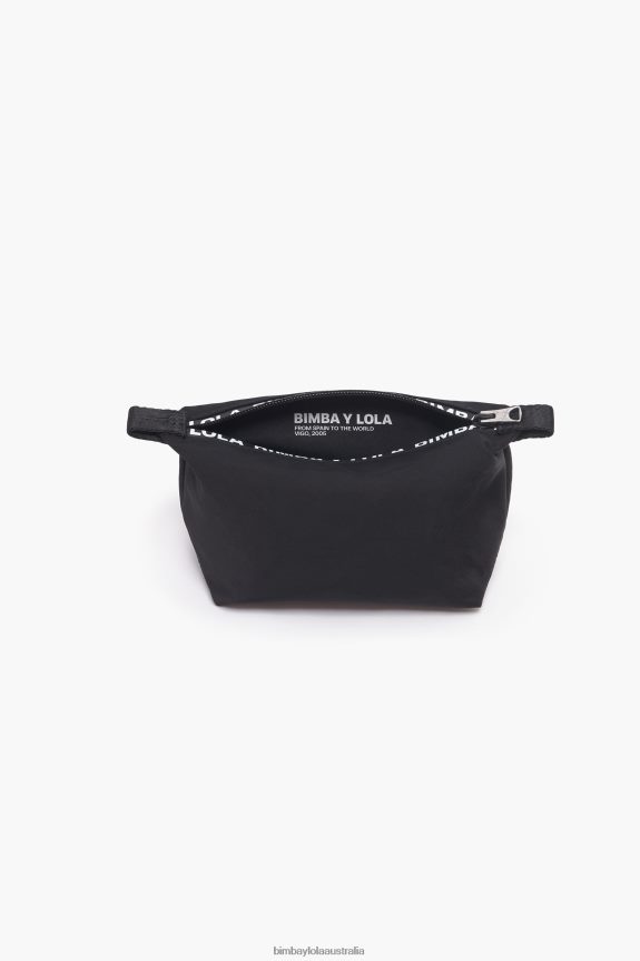 Accessories 4062VZ1113 Black Bimba Y Lola Nylon Trapezium Make-Up Case