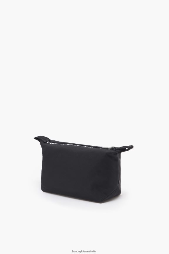 Accessories 4062VZ1113 Black Bimba Y Lola Nylon Trapezium Make-Up Case