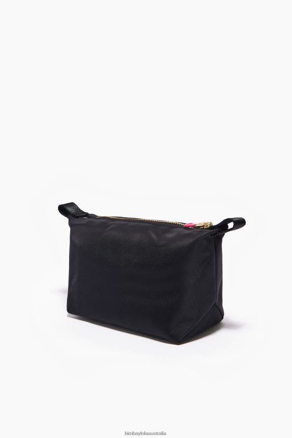 Accessories 4062VZ1115 Black Bimba Y Lola Nylon Trapezium Make-Up Case