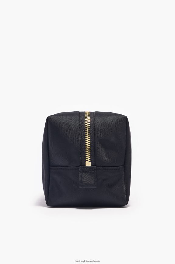 Accessories 4062VZ1117 Black Bimba Y Lola Nylon Rectangular Make-Up Case