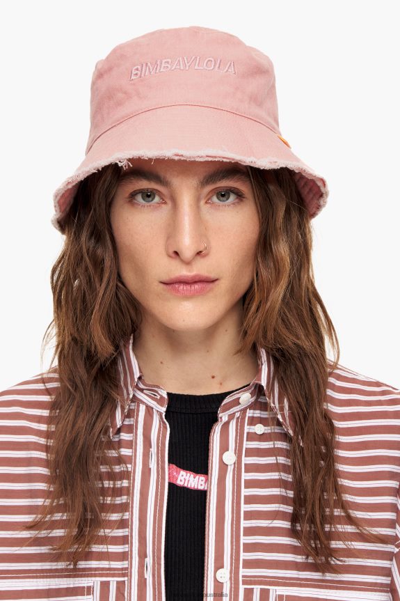 Accessories 4062VZ860 Pink Bimba Y Lola Washed Bucket Hat