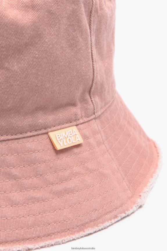 Accessories 4062VZ860 Pink Bimba Y Lola Washed Bucket Hat
