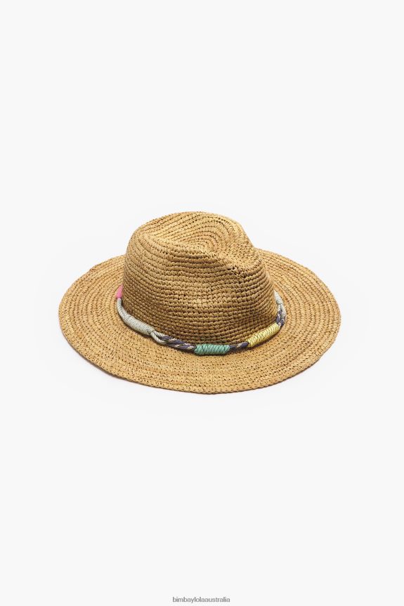 Accessories 4062VZ863 Natural Bimba Y Lola Light Raffia Hat
