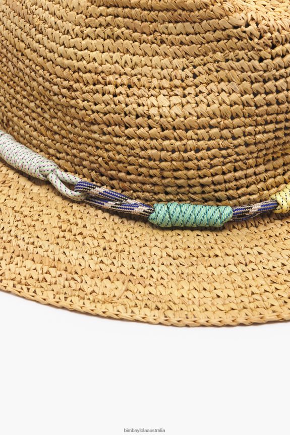 Accessories 4062VZ863 Natural Bimba Y Lola Light Raffia Hat