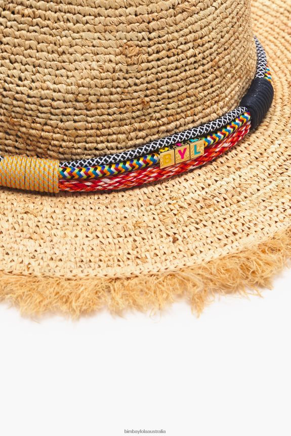 Accessories 4062VZ865 Natural Bimba Y Lola Raffia Hat