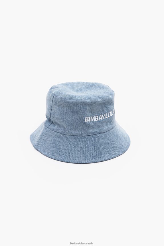Accessories 4062VZ868 Denim Bimba Y Lola Bucket Hat With Logo