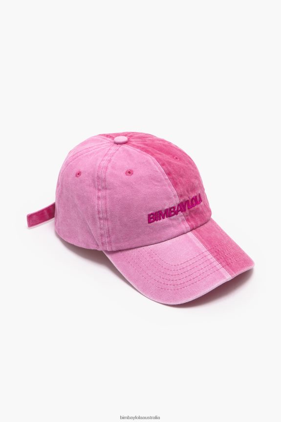 Accessories 4062VZ871 Pink Bimba Y Lola Two-Tone Cotton Cap