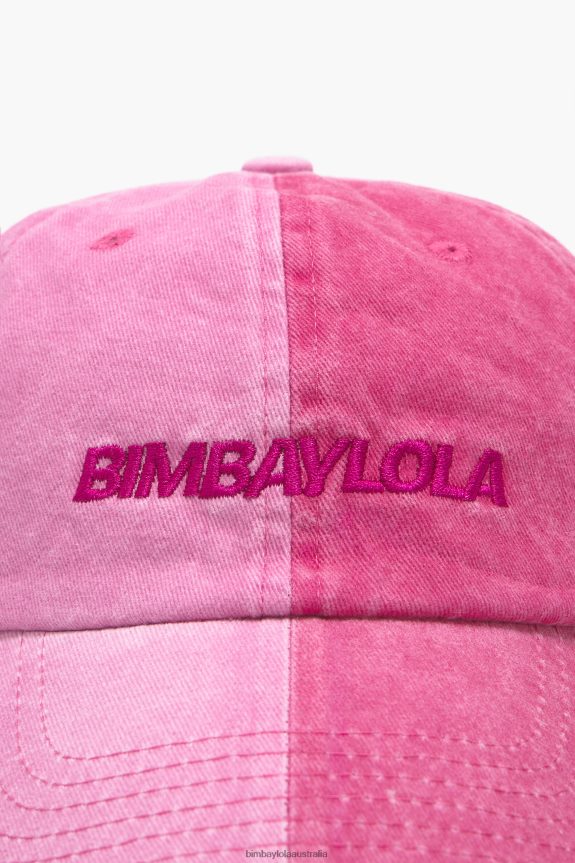 Accessories 4062VZ871 Pink Bimba Y Lola Two-Tone Cotton Cap