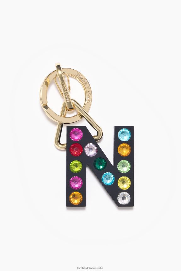Accessories 4062VZ1184 N Bimba Y Lola Letter Silicone Key Ring