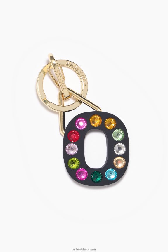 Accessories 4062VZ1185 O Bimba Y Lola Letter Silicone Key Ring