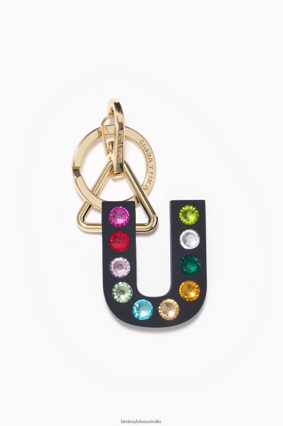Accessories 4062VZ1191 U Bimba Y Lola Letter Silicone Key Ring