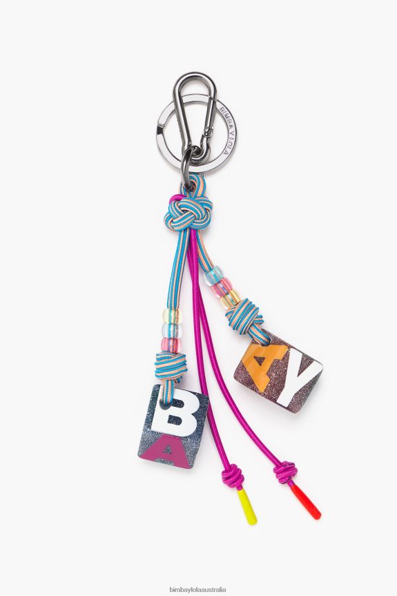 Accessories 4062VZ944 Blue And Pink Bimba Y Lola Dice Key Ring