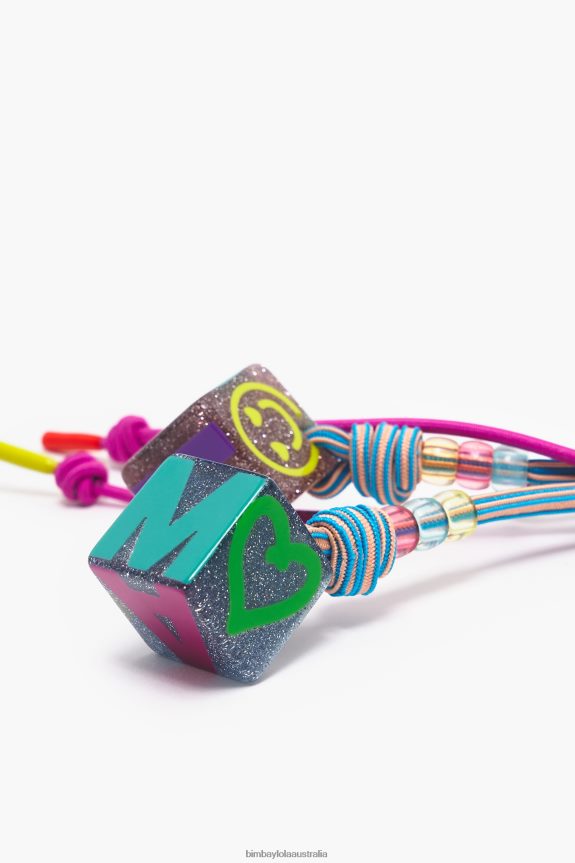 Accessories 4062VZ944 Blue And Pink Bimba Y Lola Dice Key Ring