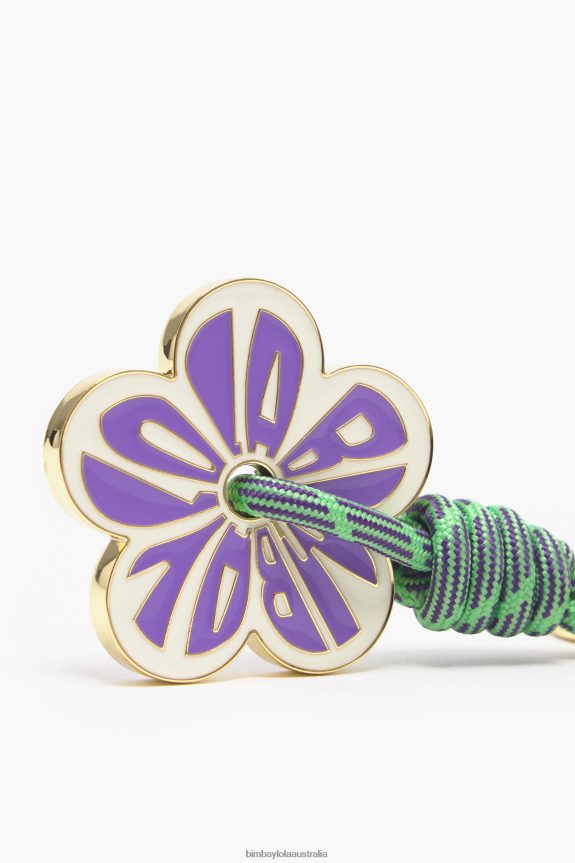 Accessories 4062VZ950 Purple Bimba Y Lola Flower Key Ring