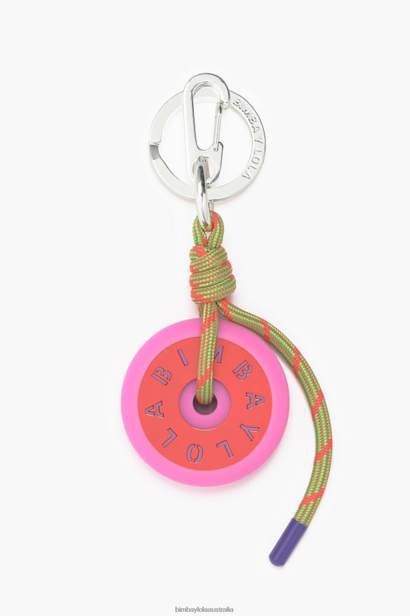 Accessories 4062VZ952 Orange Bimba Y Lola Silicone Logo Key Ring