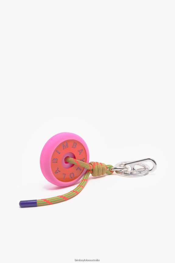 Accessories 4062VZ952 Orange Bimba Y Lola Silicone Logo Key Ring