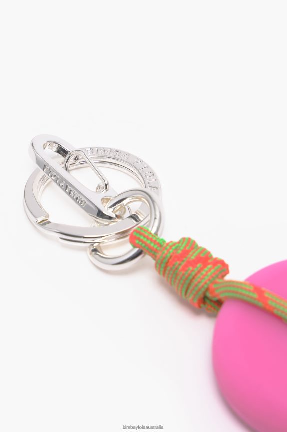 Accessories 4062VZ952 Orange Bimba Y Lola Silicone Logo Key Ring