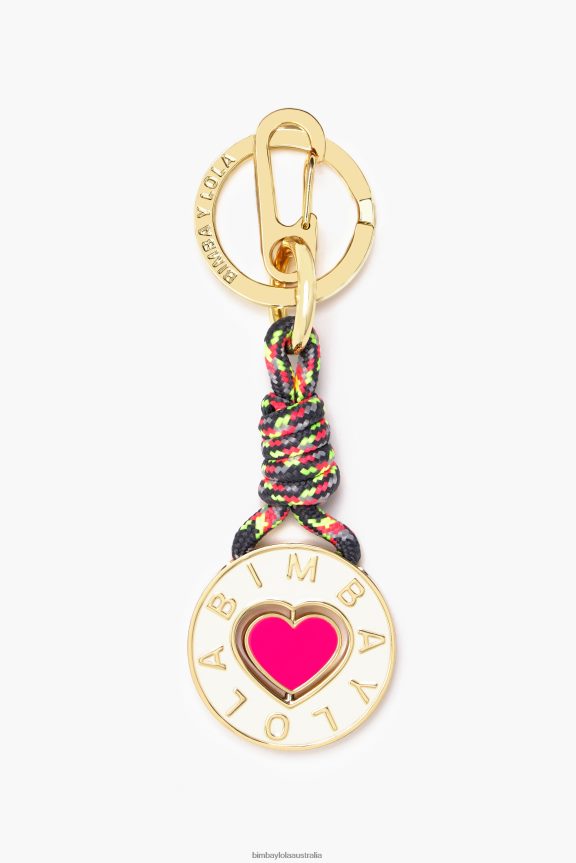 Accessories 4062VZ953 Ivory Bimba Y Lola Chimo Logo Key Ring