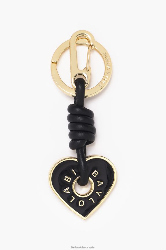 Accessories 4062VZ954 Black Bimba Y Lola Heart Key Ring