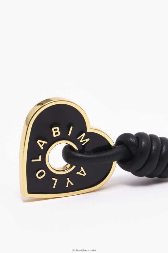 Accessories 4062VZ954 Black Bimba Y Lola Heart Key Ring