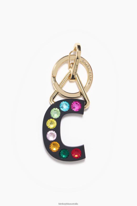 Accessories 4062VZ958 C Bimba Y Lola Letter Silicone Key Ring
