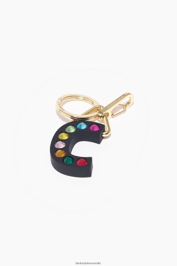 Accessories 4062VZ958 C Bimba Y Lola Letter Silicone Key Ring
