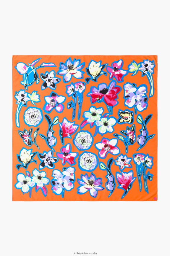 Accessories 4062VZ603 Orange Bimba Y Lola Floral Scarf