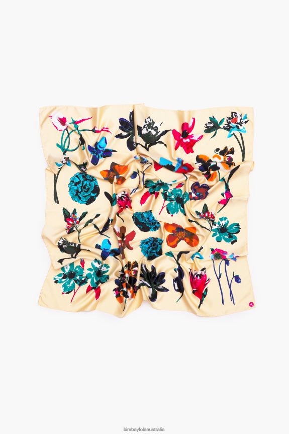 Accessories 4062VZ605 Cream Bimba Y Lola Floral Scarf