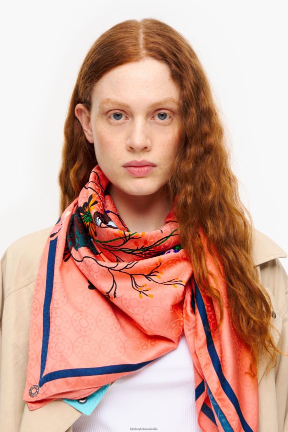 Accessories 4062VZ608 Coral Bimba Y Lola Floral Scarf