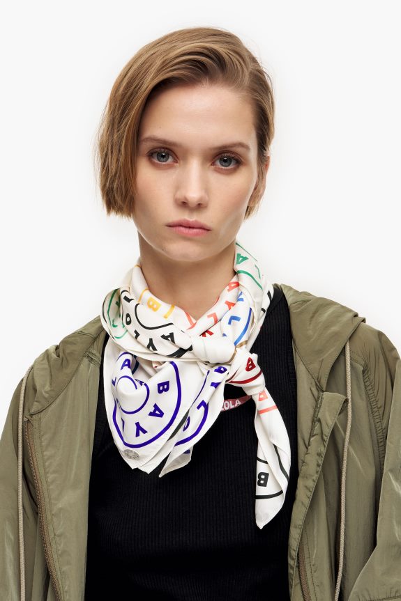 Accessories 4062VZ625 White Bimba Y Lola Logos Scarf