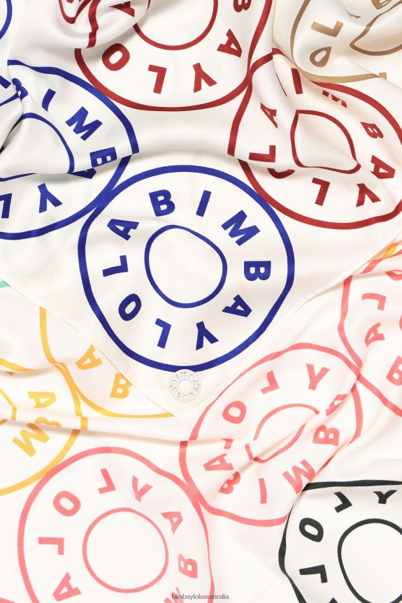 Accessories 4062VZ625 White Bimba Y Lola Logos Scarf