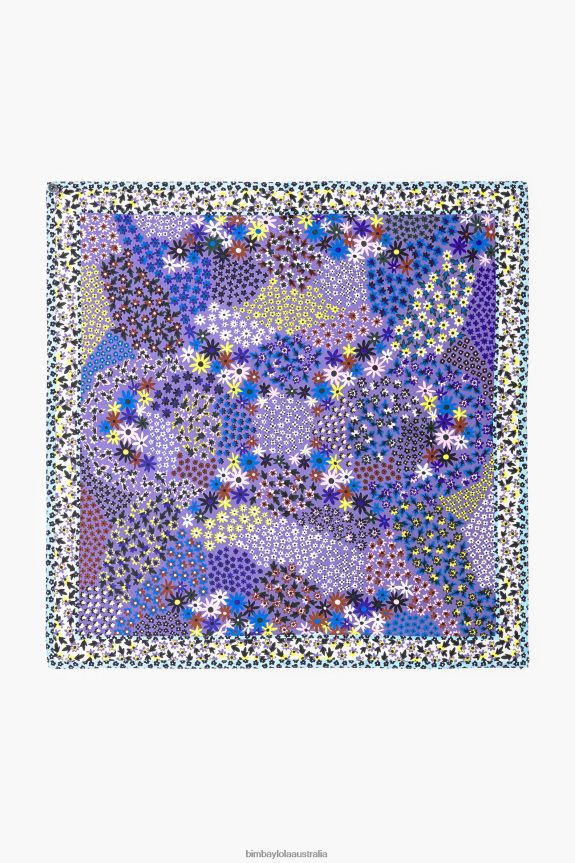 Accessories 4062VZ630 Lilac Bimba Y Lola Floral Scarf