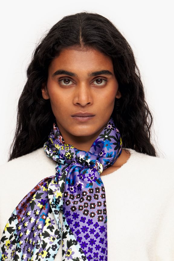 Accessories 4062VZ630 Lilac Bimba Y Lola Floral Scarf