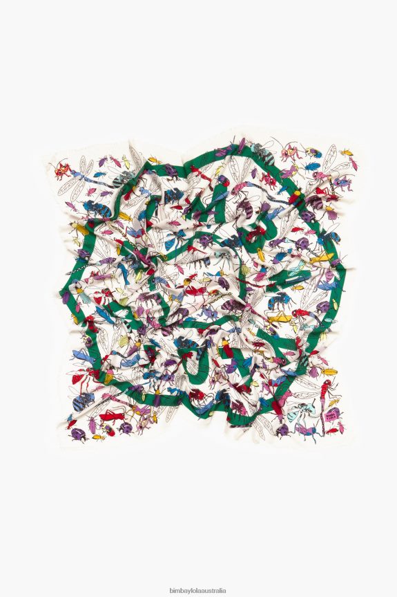 Accessories 4062VZ641 Off-White Bimba Y Lola Insects And Logo Shawl