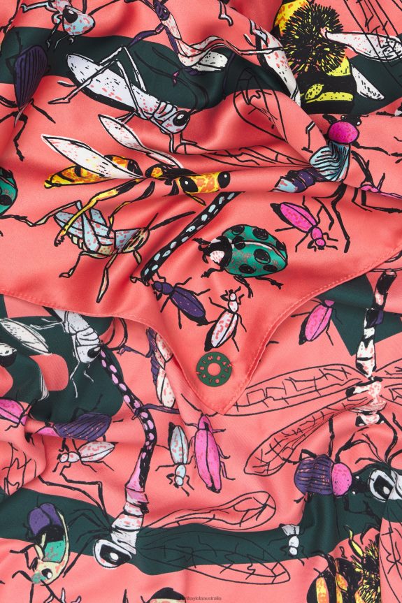 Accessories 4062VZ642 Coral Bimba Y Lola Insects And Logo Scarf