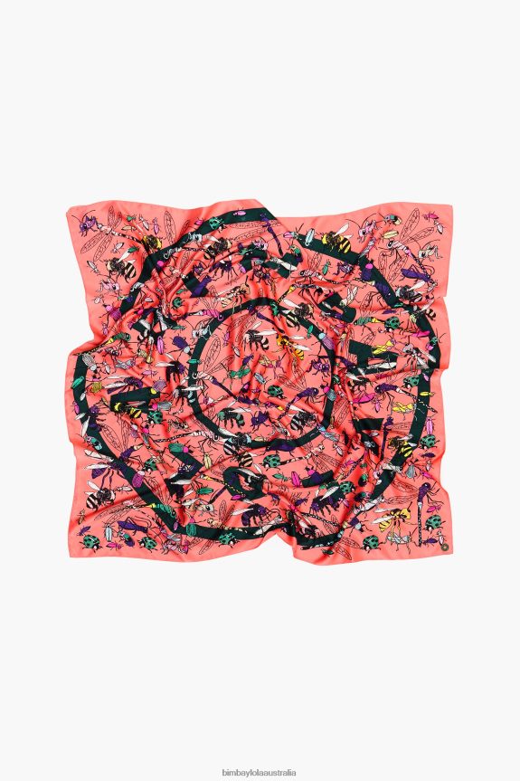 Accessories 4062VZ642 Coral Bimba Y Lola Insects And Logo Scarf