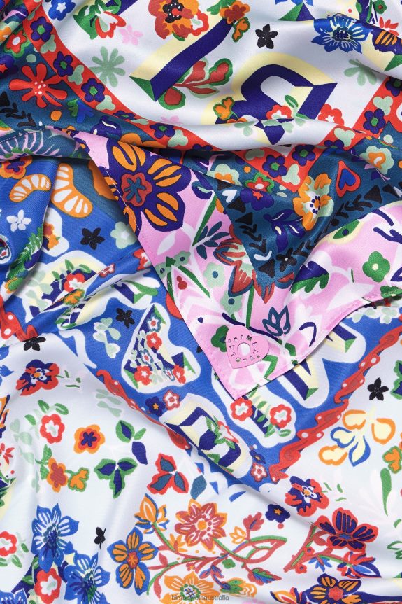 Accessories 4062VZ654 Water Bimba Y Lola Floral And Logos Scarf