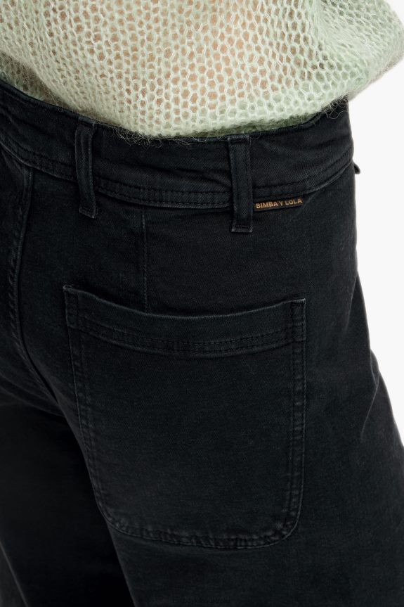 Clothing 4062VZ441 Black Bimba Y Lola Culotte - High Rise Jeans