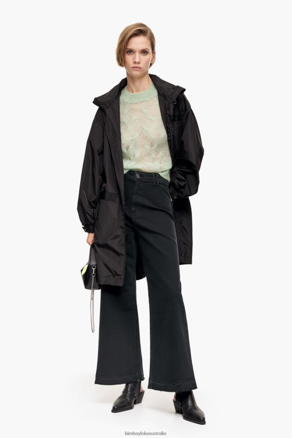 Clothing 4062VZ441 Black Bimba Y Lola Culotte - High Rise Jeans