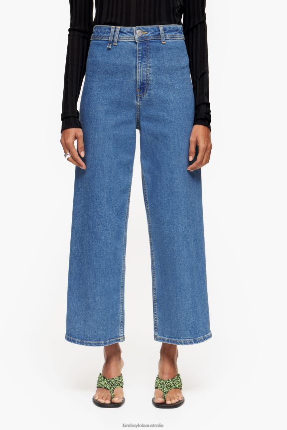 Clothing 4062VZ445 Blue Bimba Y Lola Culotte - High Rise Jeans