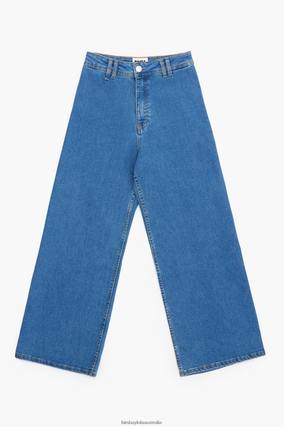 Clothing 4062VZ445 Blue Bimba Y Lola Culotte - High Rise Jeans