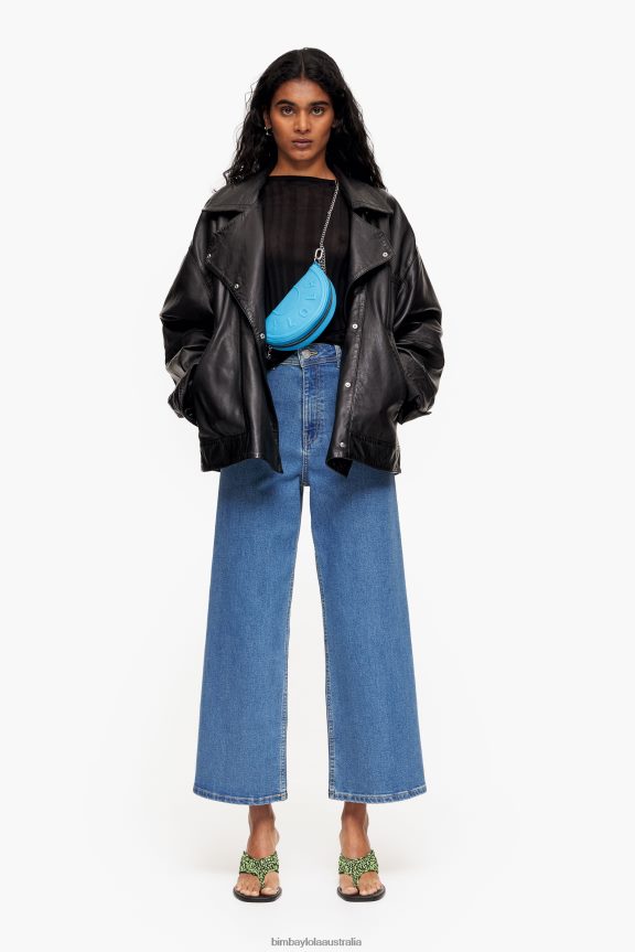 Clothing 4062VZ445 Blue Bimba Y Lola Culotte - High Rise Jeans